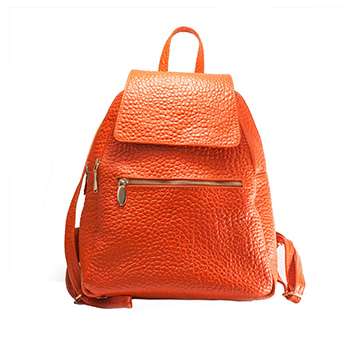 rucsac din piele orange