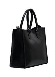 Geanta de piele office, cu picioruse metalice, Leia