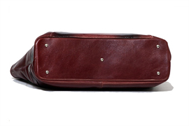 Geanta de piele Flavia, model barcuta
