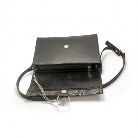 Poseta dama, crossbody, neagra, Olga