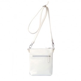 Poseta din piele cu fermoare multiple si combinatie de culori