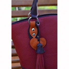 Poseta din piele in combinatie de culori, accesoriu inima