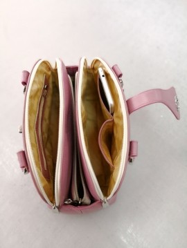 Poseta roz-liliachiu Liana cu 3 compartimente, vedere interioara