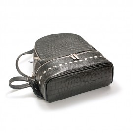 Rucsac dama negru croco, Robbie