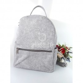 Rucsac de dama din piele cu textura textila, deosebit de elegant, Times