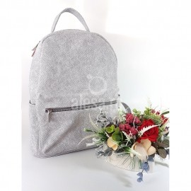 Rucsac de dama din piele cu textura textila, deosebit de elegant, Times