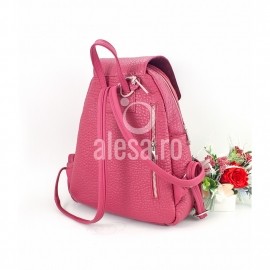 Rucsac de dama din piele roz, Mozaic